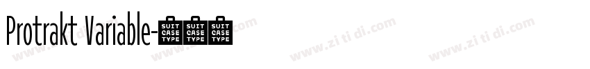 Protrakt Variable字体转换